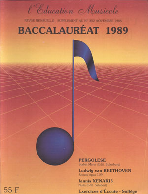 N° 352 supplément Bac 1989